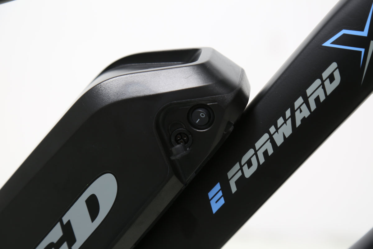 Trail: battery switch and charging port.