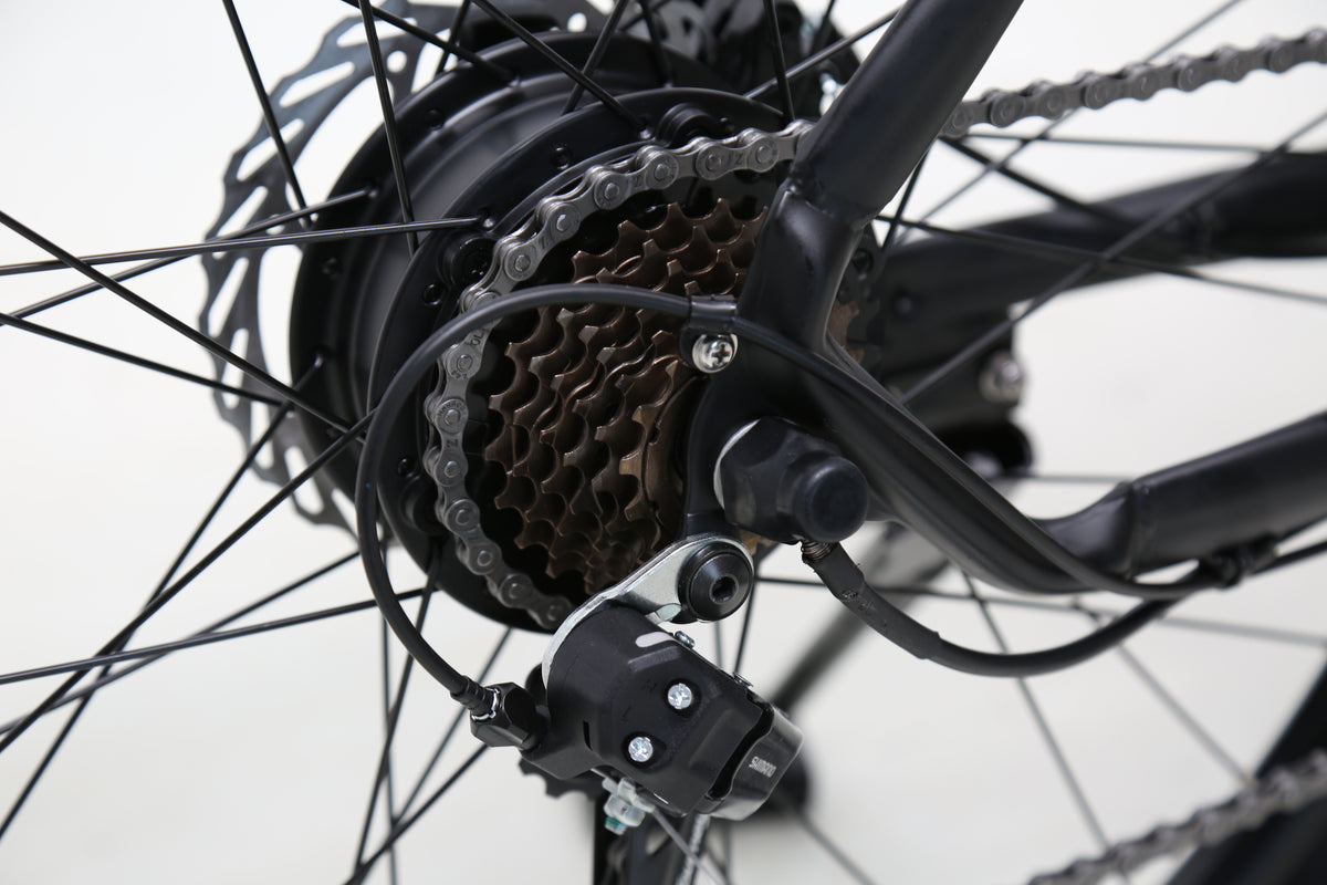 Trail: Shimano rear gears and chain.
