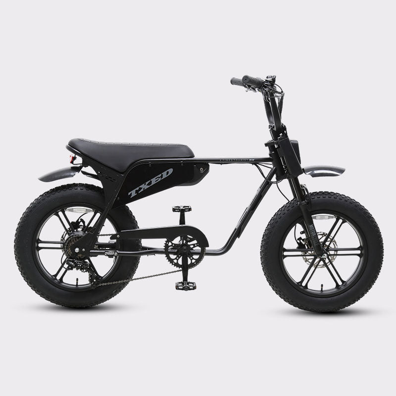 TXED Maverick electric bike, full side view
