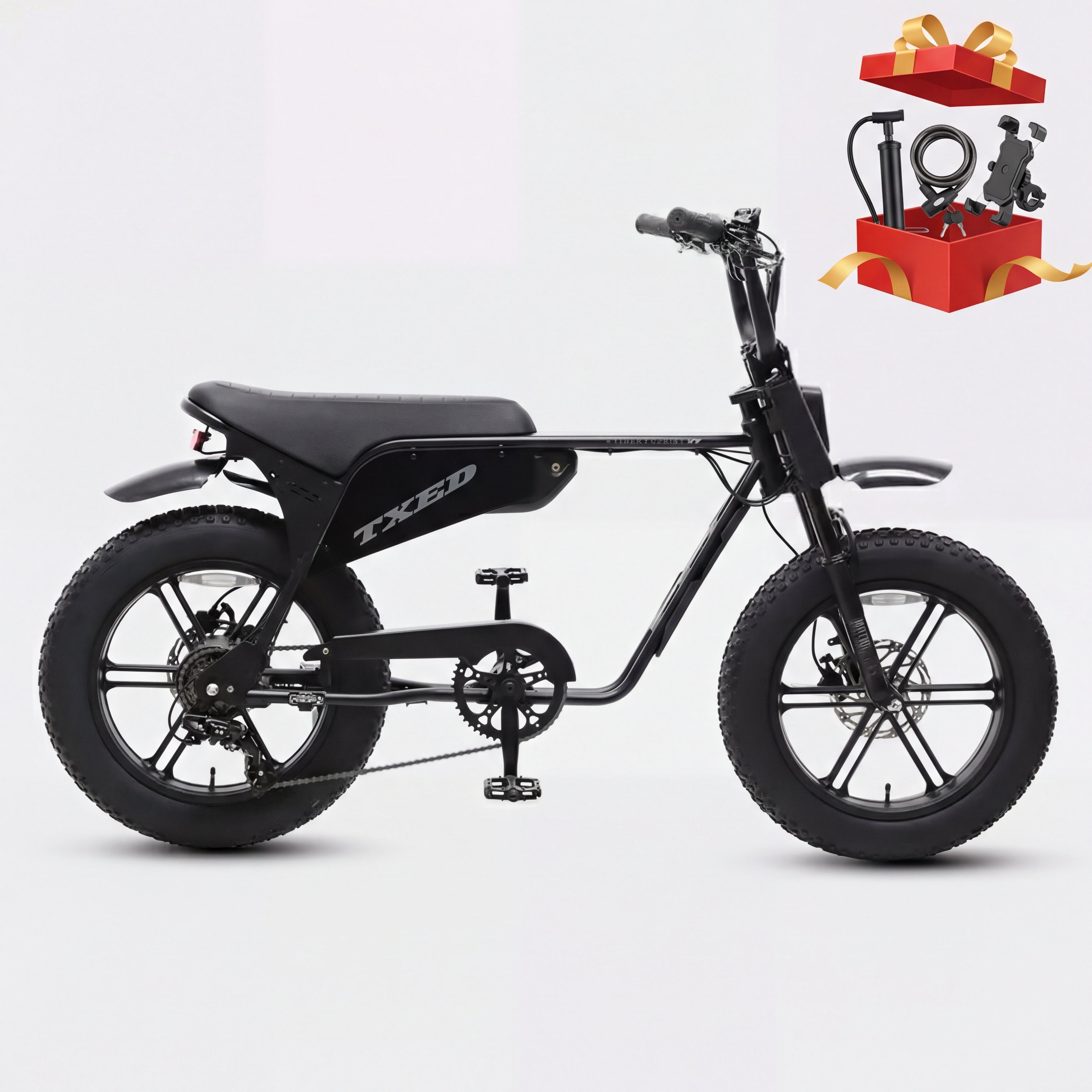 TXED Maverick 250W fat tyre electric bike for adults