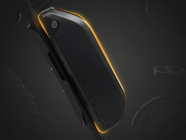 Maverick removable 48V 15Ah e-bike battery.