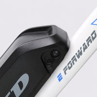 White TXED Trail electric bike - frame-mounted battery